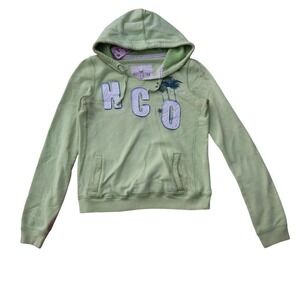 Hollister Green Beach Hoodie Preppy